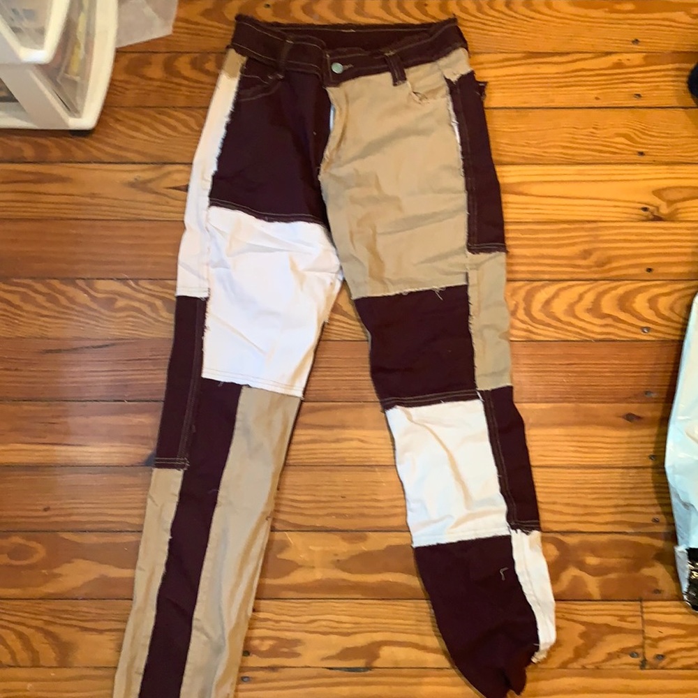 Brown Patch Jeans